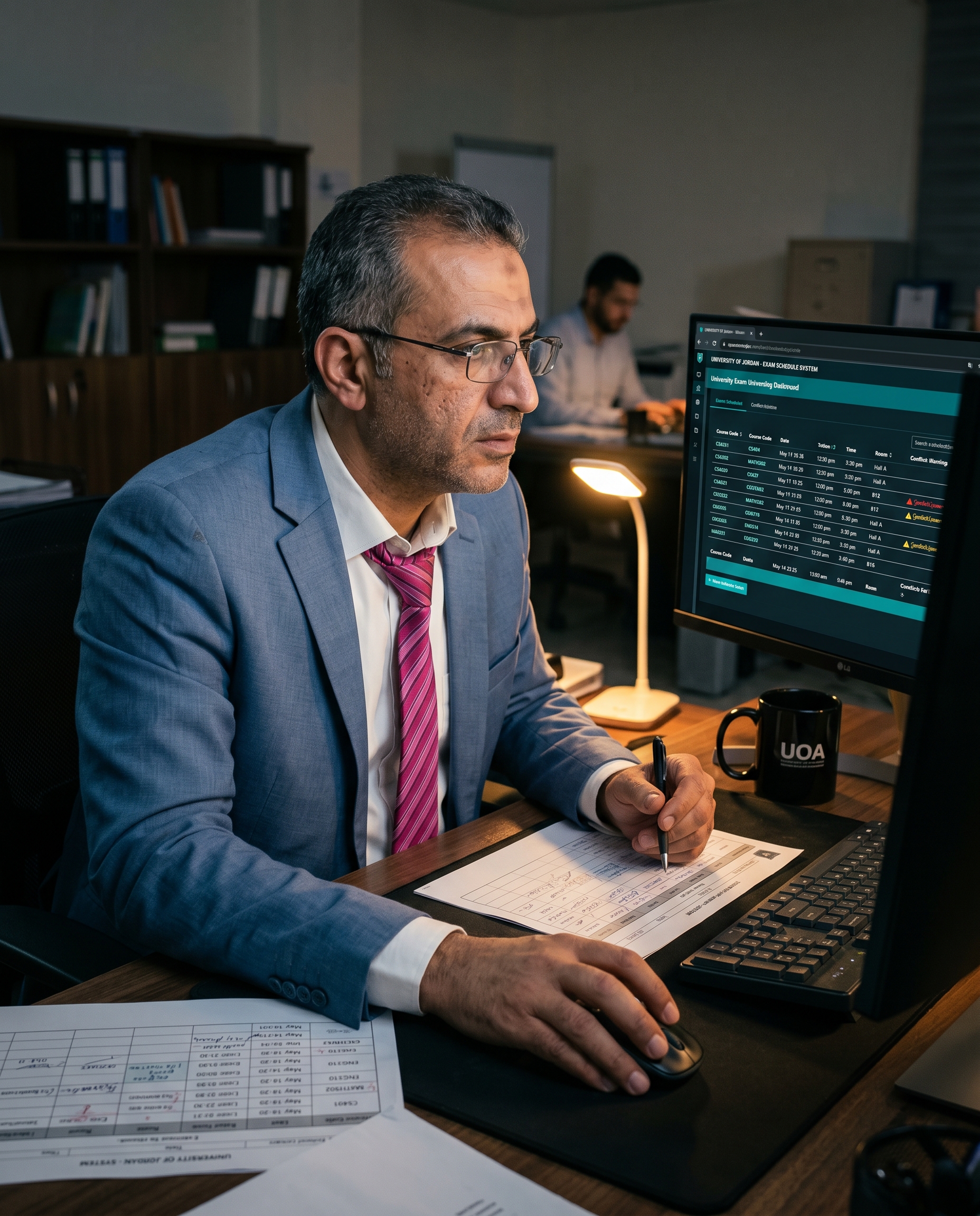 Osama S. Altiti working on ExamFlow